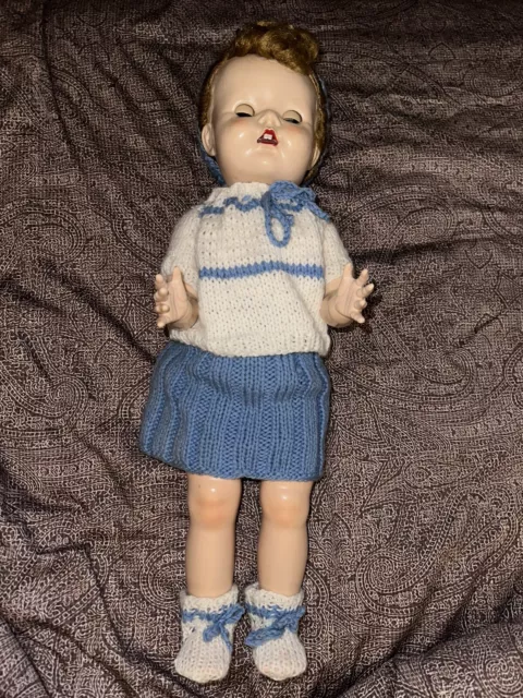 1950's Pedigree Hard Plastic Walker Doll 22” 2