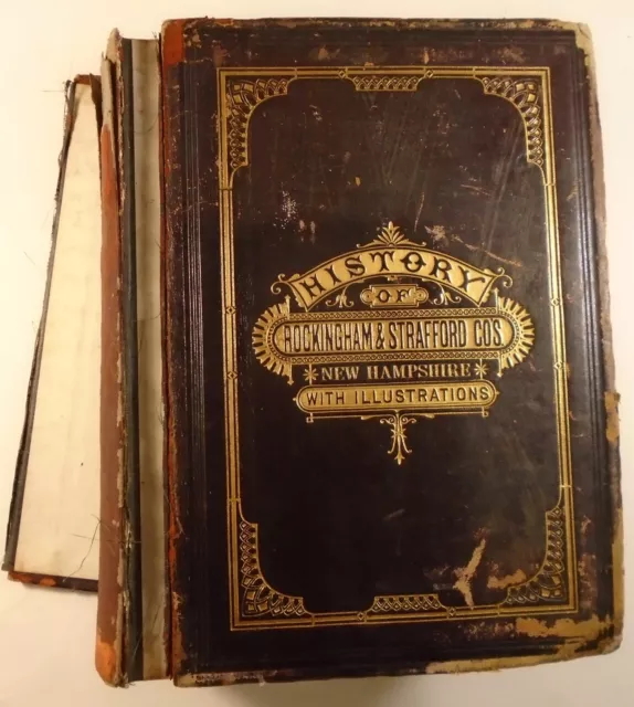 1882 ROCKINGHAM & STRAFFORD COUNTIES History NEW HAMPSHIRE Hamilton Hurd LETTER