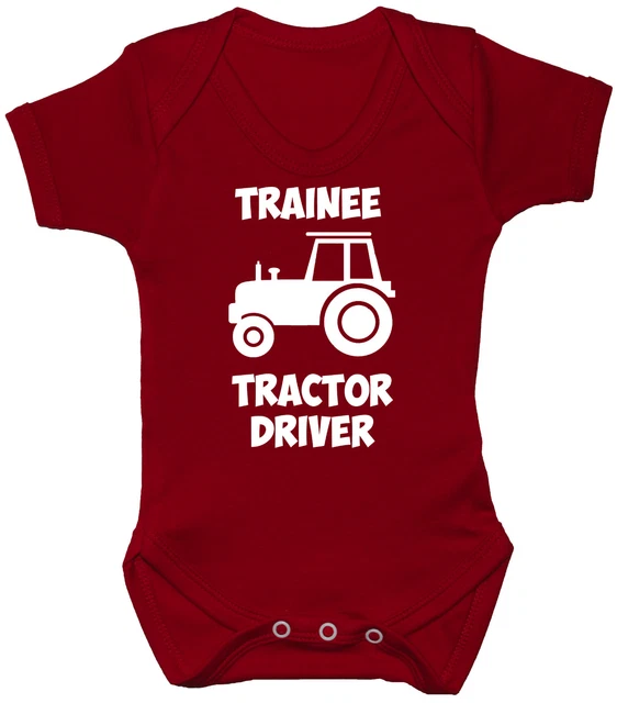Gilet tuffo tutore trattore tirocinante babygrow 0-24 m ragazzo ragazza regalo agricoltura