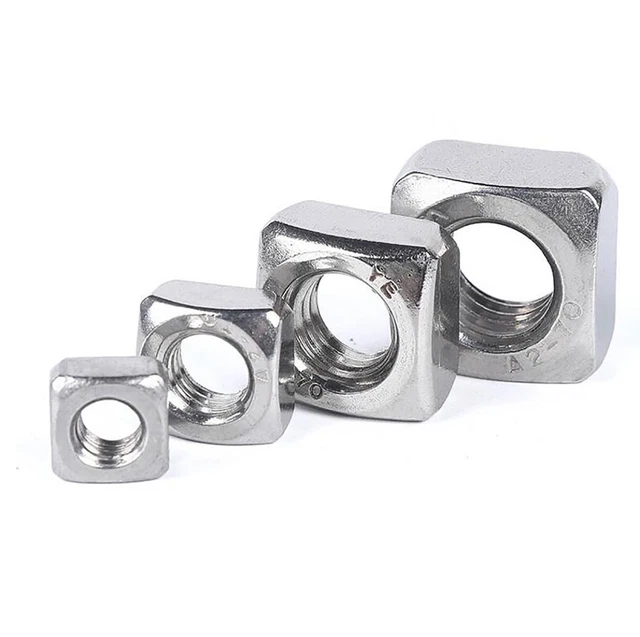 M3 M4 M5 M6 M8 M10 M12 Square Nuts Fit for Metric Screw Bolts - A4 316 ...