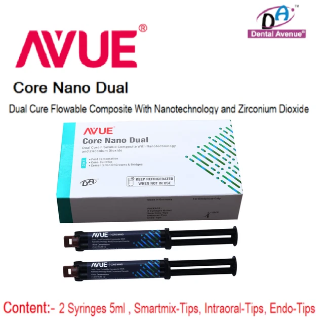DENTAL AVENUE AVUE Core nano Dual Flowable Composite with Fluoride