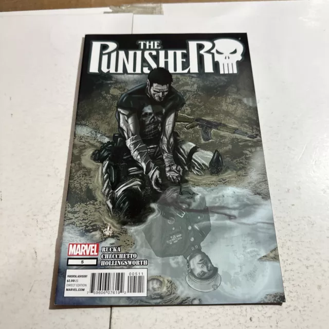 The Punisher #5 Marvel Comic Rucka Checchetto 8.0 Pg1