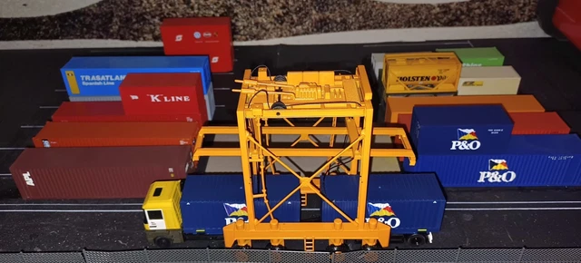 HERPA CAMION + Conrad Portique Containers 1/87 EUR 79,90 - PicClick FR