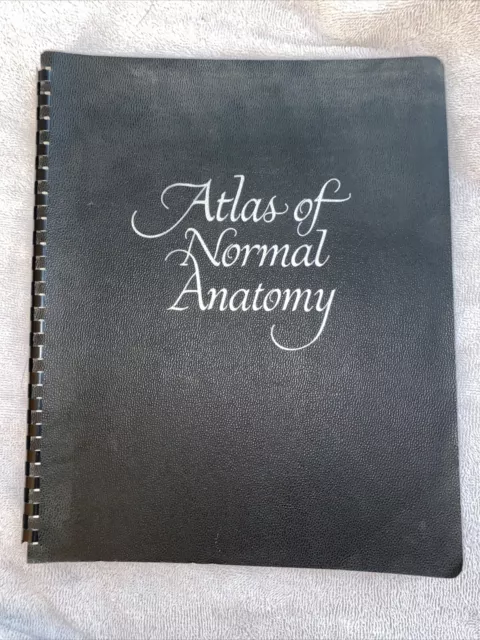 Vintage 1956 Atlas of Normal Anatomy Book Lederle Laboratories - 48 Plates Comb