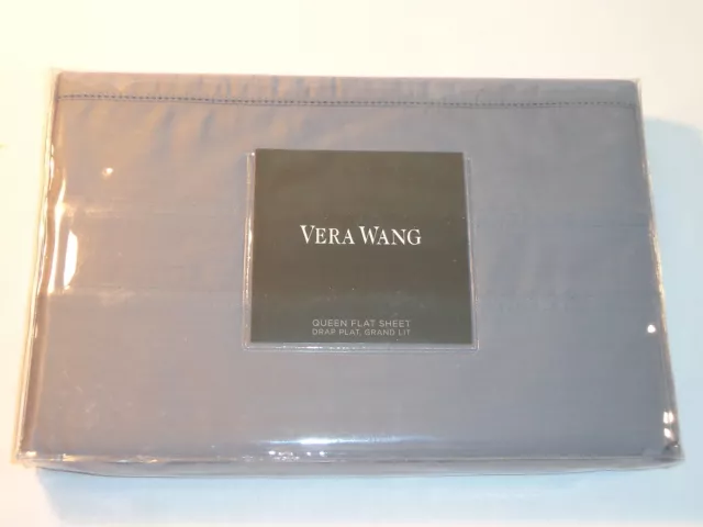 Vera Wang Queen Flat Sheet - Trailing Vines Lilac
