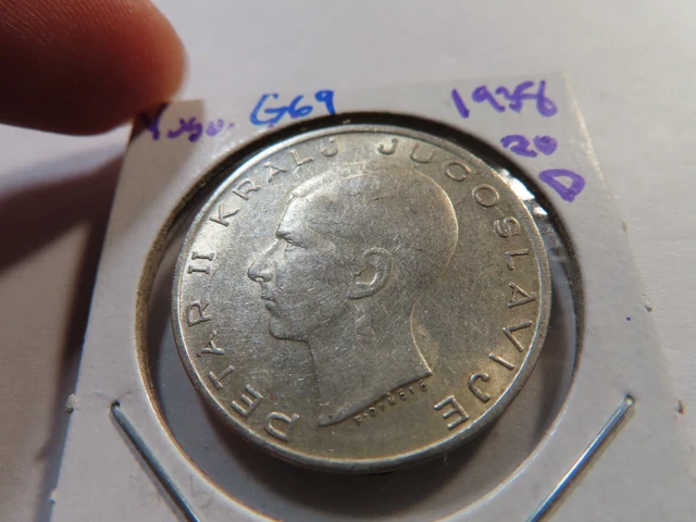 G69 Yugoslavia 1938 20 Dinara