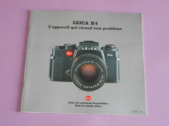 BROCHURE for LEICA R7 Camera - Promotional Sales Booklet