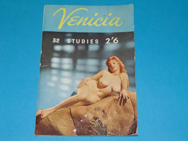 VENICIA - ca. 1960er J. - altes Vintage Frauen Akt Pin-Up Foto Magazin