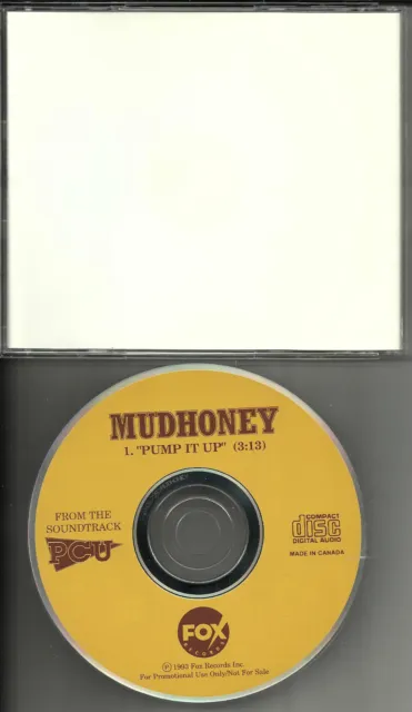 MUDHONEY Pump It up CANADA made ELVIS COSTELLO Remake Cover PROMO DJ CD single