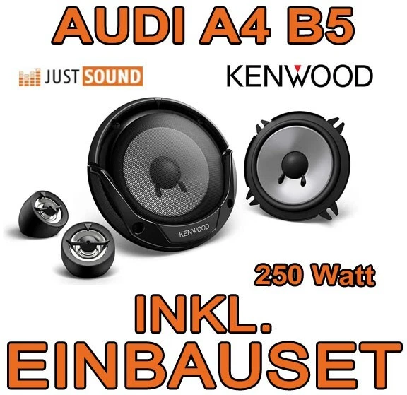 AUDI A4 B5 Kenwood 250 Watt Boxen vorne 13cm Lautsprecher Einbauset EUR 62,00 PicClick DE