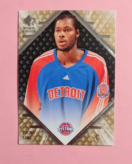 2007-08 Sp Rookie Edition Cheikh Samb Rc Detroit Pistons #96