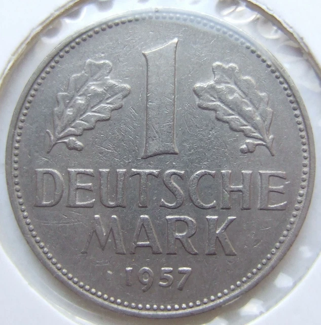 Moneta Rfg 1 Tedesco Marchi 1957 F IN Very fine / Extremely fine