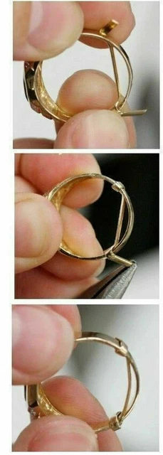 Ring Sizer Schloss Wache 2 Teilig Perfekt Für 1 Gelb 1 Weißgold Reparatur L Nwt