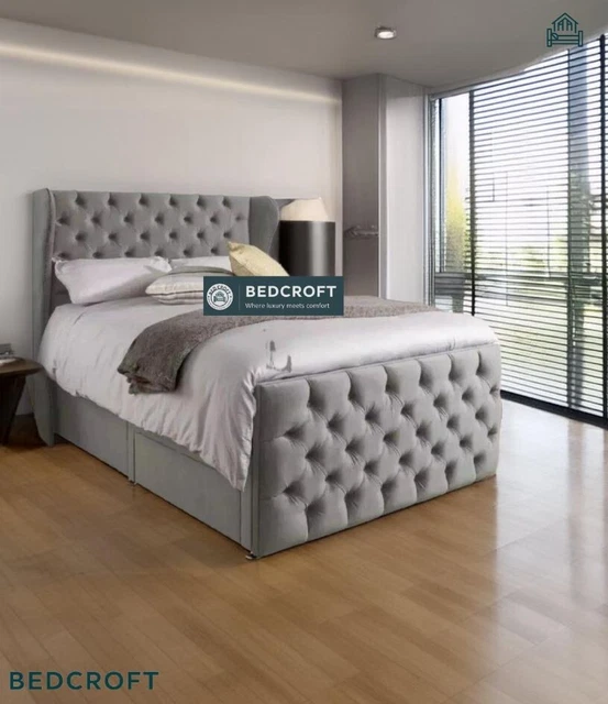 BEDCROFT OTTOMAN STORAGE Bed Divan Drawers Bed All colors available