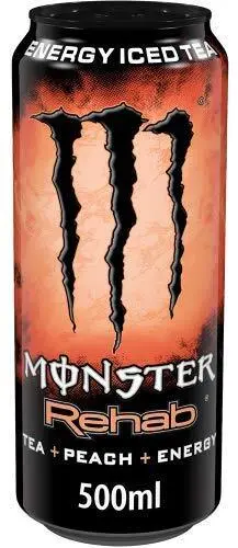 Monster Energy Rehab lattina pesca 11 x 500 ml incl. deposito cauzionale di 2,75 € NUOVO MHD 30/06/24