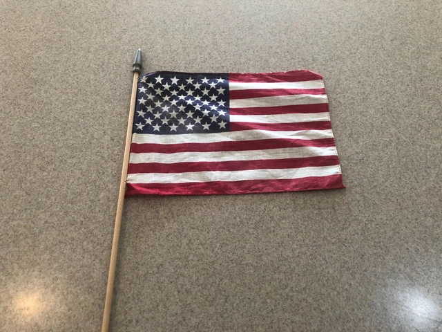 American National Flag 10 1/2" X 7 1/2" on Stick Hand Waving Flag