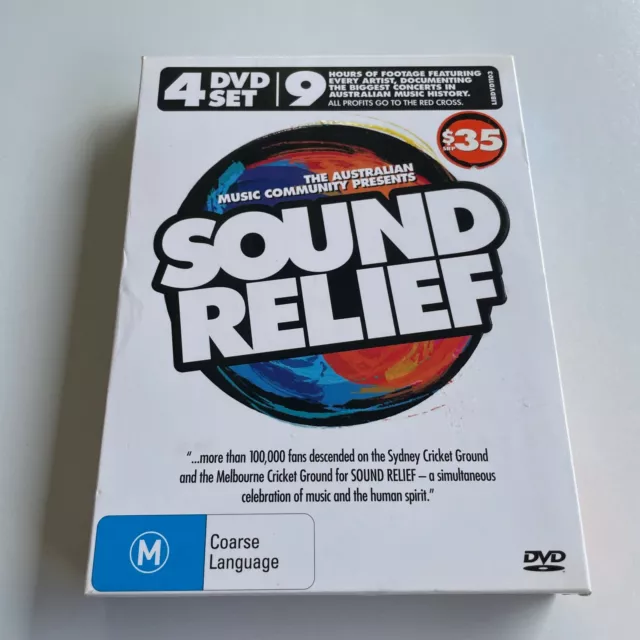 SOUND RELIEF Concert - 4 DVD -Split Enz Midnight Oil Taylor Swift Kylie Coldplay