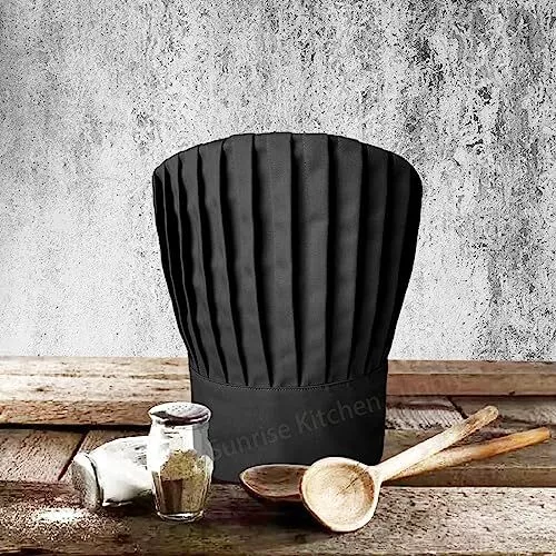 Black Tall Chef Hat 3