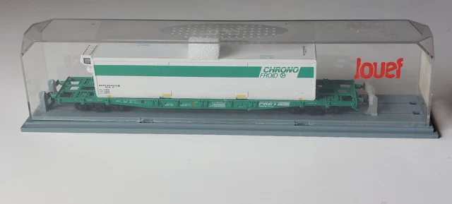 Sncf Jouef Champagnole Wagon Plat + Frigo Fret * Ho-Dc N° 653400 2