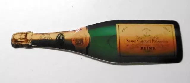 Werbe-Aufkleber Veuve Clicquot Ponsardin Brut Champagner Reims 18x4 cm 80er