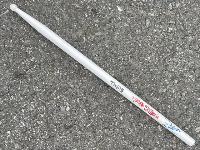 Travis Barker Blink 182 Signed Autographed Zildjian Artist Series DrumStick BAS Travis Barker Blink 182 Signed Autographed Zildjian Artist Series DrumStick BAS