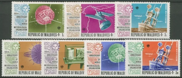 Malediven 1973 100 Jahre Weltorganisation für Meteorologie 479/85 postfrisch