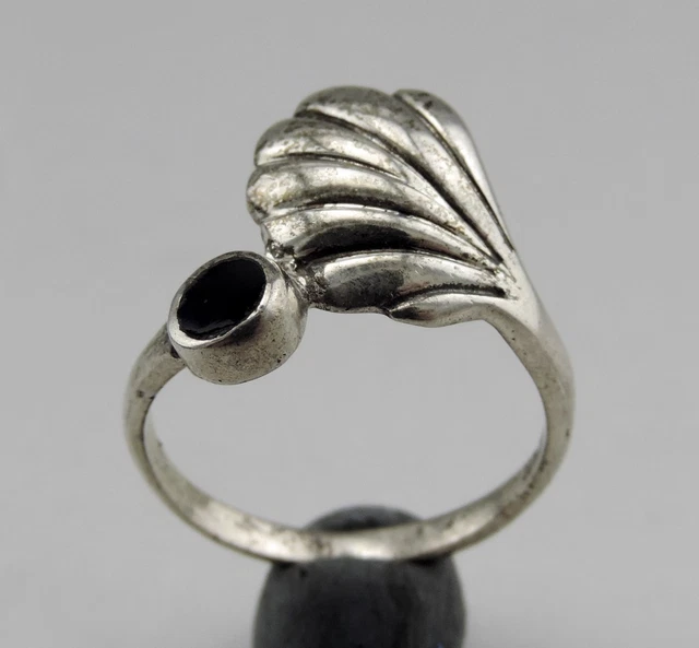 Bague Ancienne En Argent Massif 925 Taille 56, 13,2 Grammes – Magnifique Pierre Agate