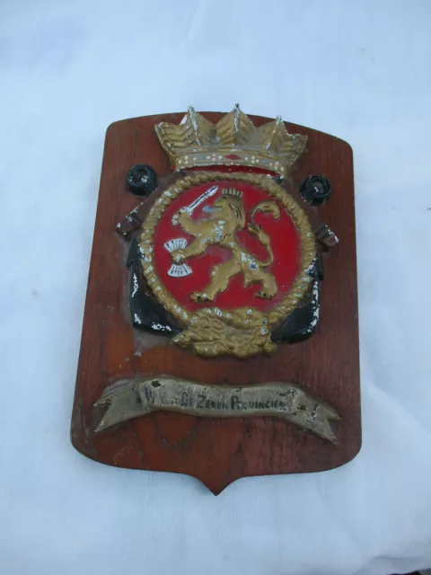 Ancienne Plaque De Marine De Zeven Provincien