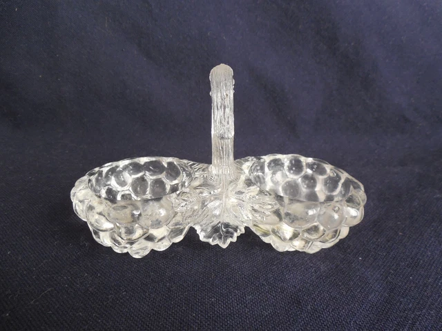 Salière Double Vintage En Ouraline – Jaune – Cristallerie De Reims