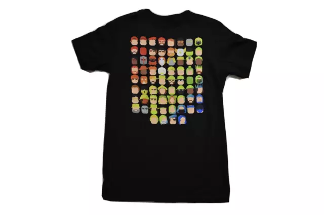 Roblox Youth Boys Multiple Character Color Grid Black Shirt New S-XL