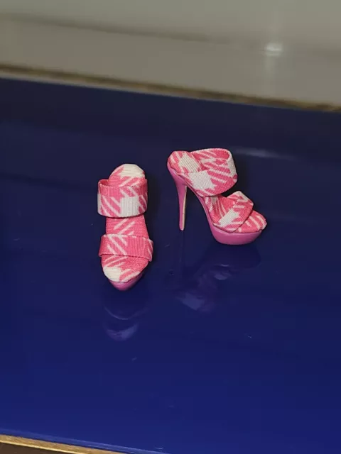 Integrity Toys NU Face Print It Pink Nadja Rhymes  Doll Heels Shoes Only