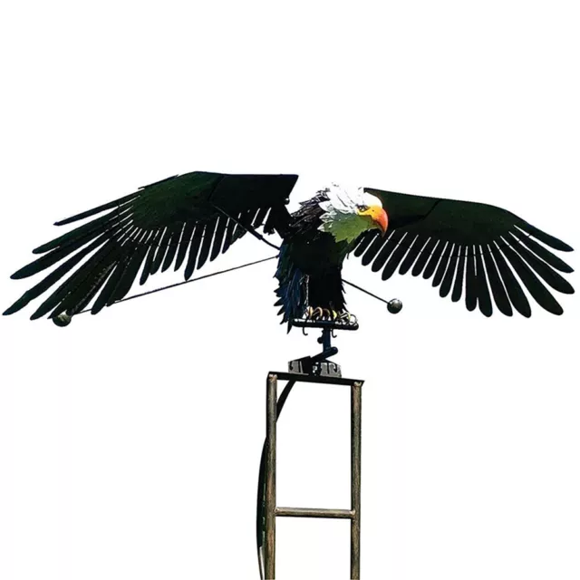 Gartenpfahl Adler Windmühle Eisen Vogelstatue Adlerpfähle für Garten Terrassenhof