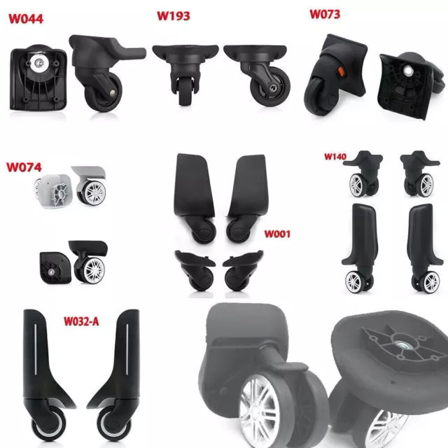 360 Spinner Luggage Wheel Replacement Suitcase Mute Swivel Casters 21 Sizes Kit