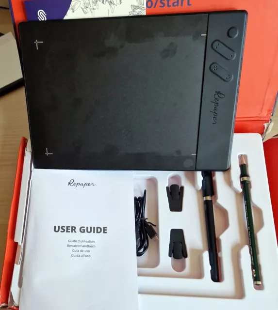 Repaper Tablet - Pencil & Paper Graphics Tablet with cover
