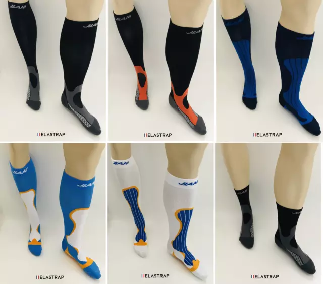 High Compression Sports Running Long Calf Socks Mens Ladies Women