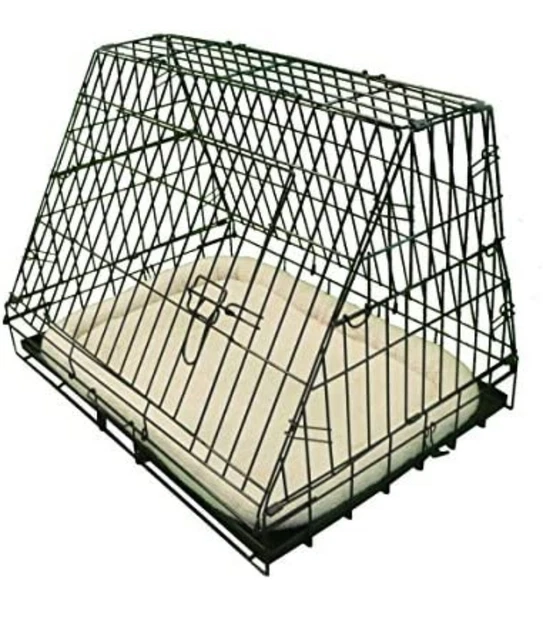 ELLIEBO DELUXE SLOPING Puppy Cage Medium 30 inch Black Folding Dog