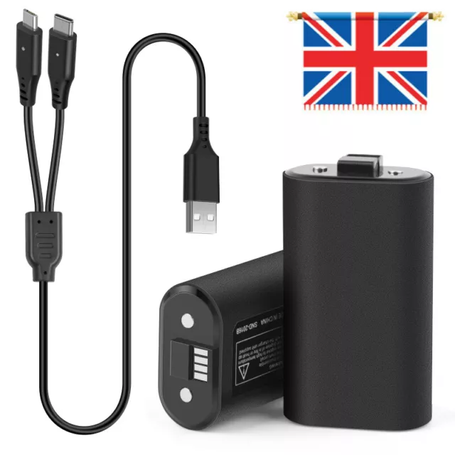 NEW For Xbox One X/S Play&Charge Kit Rechargeable Battery Pack & Charging Cable