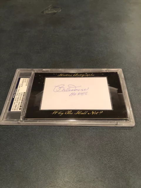 Bobby Doerr 6/35 2012 Historic Autographs Why The Hall Not?