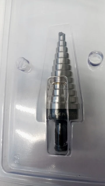 Klein Tools 59014 #14 3/16" to 7/8" High Speed Steel Step Drill Bit USA 4