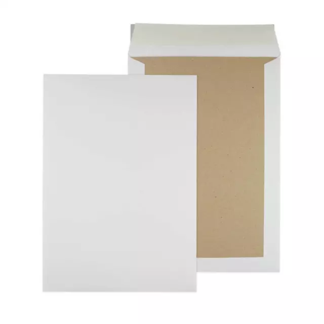 125 borse per parete posteriore in cartone borse per spedizione bianche DIN C4 229x324 mm 103440