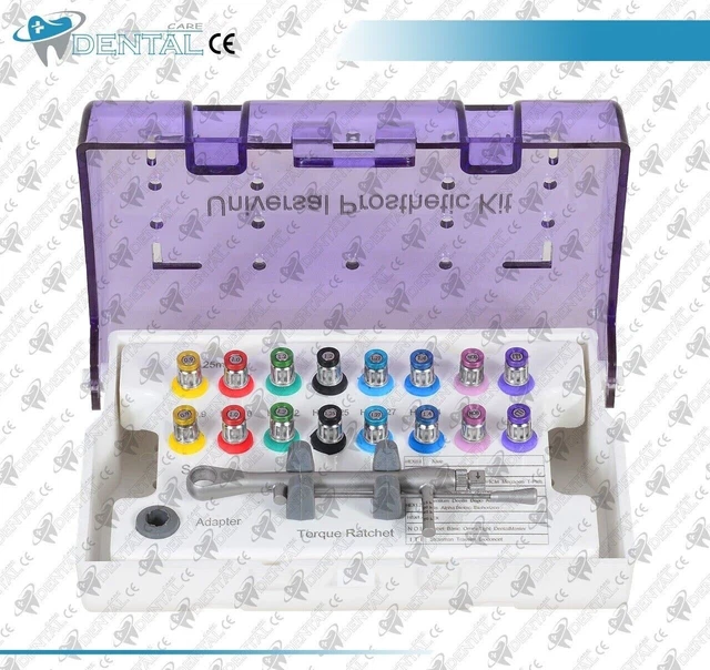 Kit Clé Dynamométrique Dentaire SANDENT - 16 Embouts Pour Implants - Stérilisable