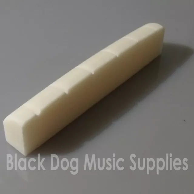 Quality 43mm x 6mm x 9mm six string BONE Guitar Top Nut 2