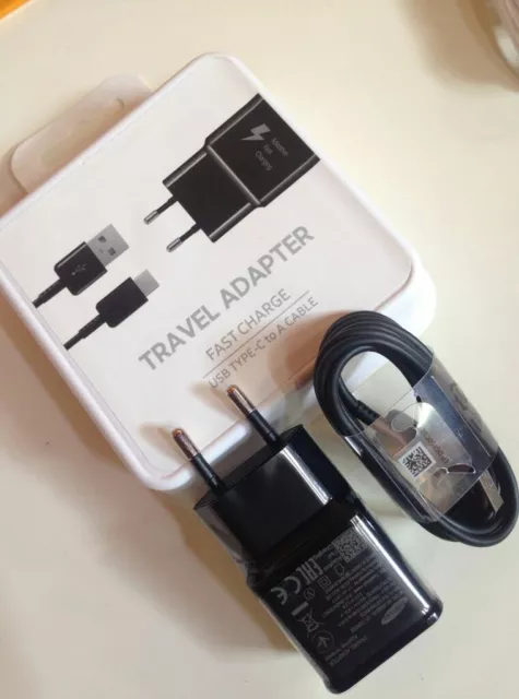 Samsung EP-TA20 USB-C Chargeur Rapide Secteur - Noir pour A51, S8 S20 S9+  A12 8806088844343