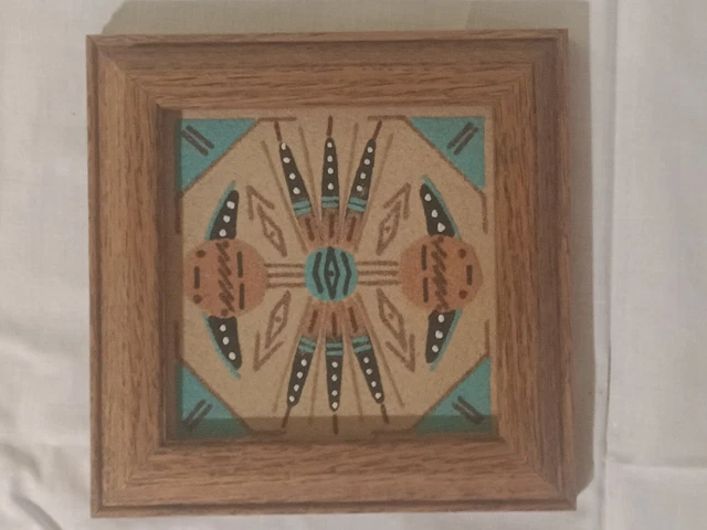 🔴 Signed By Artist Native American Sand Art From Heard Museum