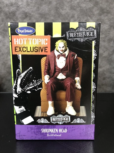 Royal Bobbles Beetlejuice Shrunken Head Bobblehead Hot Topic Exclusive