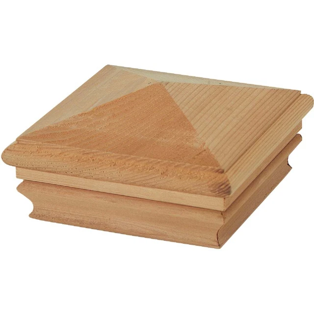 Deckorators 4 In. x 4 In. Cedar Press-On Post Cap 72890 Deckorators 72890