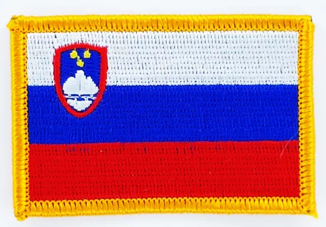 AUFNÄHER Patch FLAGGEN flagge Slowenien flag Fahne  7x4.5cm