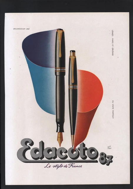 Stylo Plume De Bureau Edacoto Rare - Or 18K, Porte-stylo Daum - Occasion, Plume Super Edacoto 18 Carats
