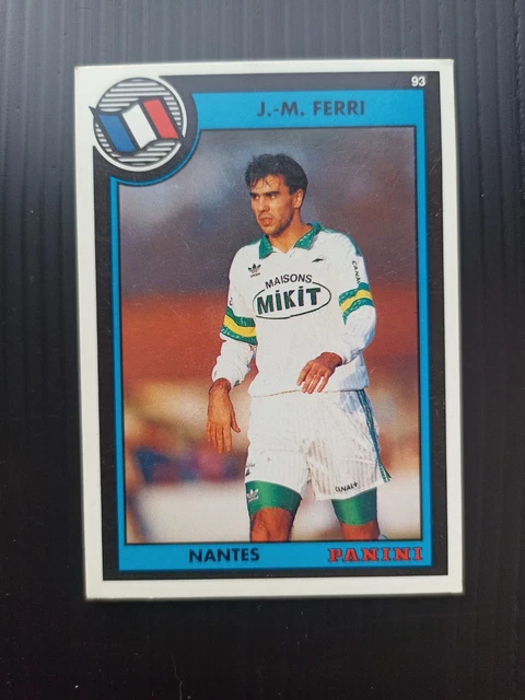 LOT 5 Autocollants Panini Nantes Foot 92 - Saison 1994, Brillants, Original, Non Collés