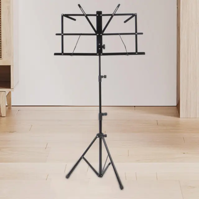 Music Book Stand Height Adjustable Lightweight Collapsible Portable Music Stand